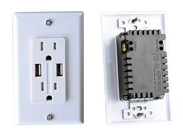 S850 – RV DESIGNER Receptacle, 120 Volt AC 15 Amp 60 Hz Dual Receptacle White UL/ cUL Listed With Cover Plate And Two...